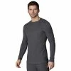 Men's Cuddl Duds® Midweight Waffle Thermal Performance Baselayer Crew Top Blue Heather