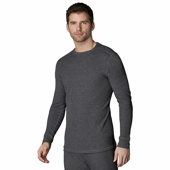 Men's Cuddl Duds® Midweight Waffle Thermal Performance Baselayer Crew Top Blue Heather Men's Cuddl Duds® Midweight Waffle Thermal Performance Baselayer Crew Top Blue Heather -Cuddl Duds shop unnamed file 1006