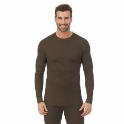Men's Cuddl Duds® Midweight Waffle Thermal Performance Baselayer Crew Top Blue Heather 3 Men's Cuddl Duds® Midweight Waffle Thermal Performance Baselayer Crew Top Blue Heather -Cuddl Duds shop unnamed file 1009