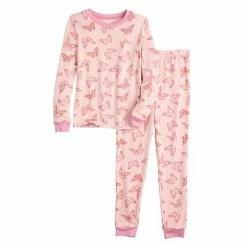 Girls 4-10 Cuddl Duds Pajama Set Blue Dye