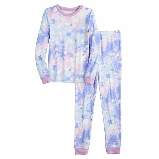 Girls 4-10 Cuddl Duds Pajama Set Blue Dye Girls 4-10 Cuddl Duds Pajama Set Blue Dye -Cuddl Duds shop unnamed file 1015