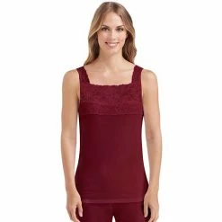 Cuddl Duds® SofTech Lace-Trim Tank - Women's Wine 7 Cuddl Duds® SofTech Lace-Trim Tank - Women's Wine -Cuddl Duds shop unnamed file 1060