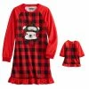 Girls 4-16 Jammies For Your Families® Beary Cool Dolly & Me Nightgown Set By Cuddl Duds®