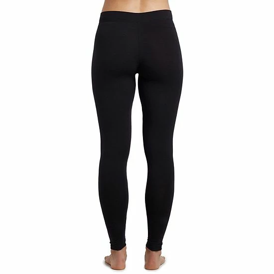 Petite Cuddl Duds® Softwear With Stretch Leggings Black 2 Petite Cuddl Duds® Softwear With Stretch Leggings Black - Image 2