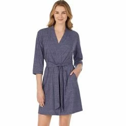 Women's Cuddl Duds® Essentials Wrap Robe Oatmeal Heather