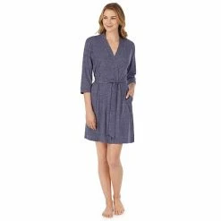 Women's Cuddl Duds® Essentials Wrap Robe Oatmeal Heather -Cuddl Duds shop unnamed file 1080