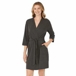 Women's Cuddl Duds® Essentials Wrap Robe Oatmeal Heather -Cuddl Duds shop unnamed file 1084