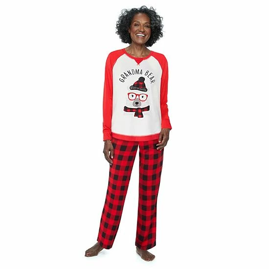 Women's Jammies For Your Families® Beary Cool "Grandma Bear" Pajama Set By Cuddl Duds® 1 Women's Jammies For Your Families® Beary Cool "Grandma Bear" Pajama Set By Cuddl Duds®