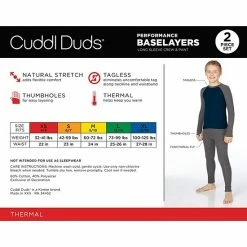 Boys Cuddl Duds Thermal 2-Piece Base Layer Set Charcoal Black -Cuddl Duds shop unnamed file 1149