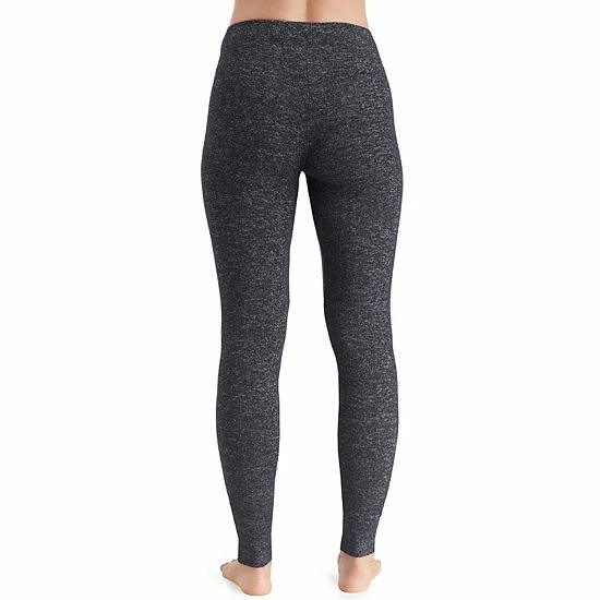 Women's Cuddl Duds® Soft Knit Leggings Dark Charcoal 2 Women's Cuddl Duds® Soft Knit Leggings Dark Charcoal - Image 2