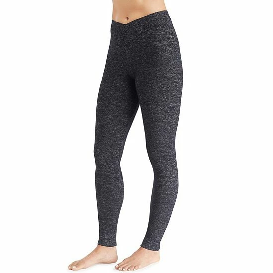 Women's Cuddl Duds® Soft Knit Leggings Dark Charcoal 6 Women's Cuddl Duds® Soft Knit Leggings Dark Charcoal - Image 6