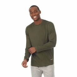 Men's Cuddl Duds® Far-Infrared Enhance Pajama Crewneck Tee Black -Cuddl Duds shop unnamed file 1210