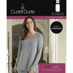 Plus Size Cuddl Duds® Soft Knit Long Sleeve Tunic Top Blue Misty Forest 12 Plus Size Cuddl Duds® Soft Knit Long Sleeve Tunic Top Blue Misty Forest -Cuddl Duds shop unnamed file 1230