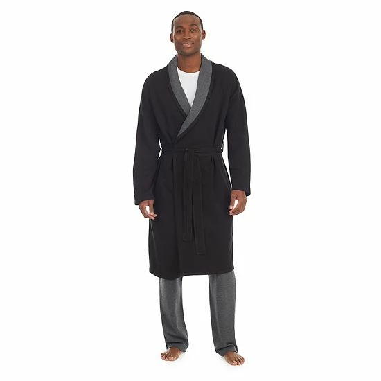 Men's Cuddl Duds® Essentials Robe Blue 5 Men's Cuddl Duds® Essentials Robe Blue - Image 5