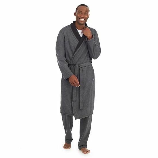 Men's Cuddl Duds® Essentials Robe Blue 6 Men's Cuddl Duds® Essentials Robe Blue - Image 6