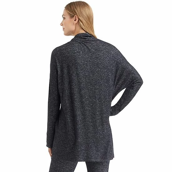 Women's Cuddl Duds® Soft Knit Wrap Dark Charcoal 2 Women's Cuddl Duds® Soft Knit Wrap Dark Charcoal - Image 2
