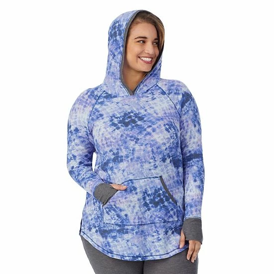 Plus Size Cuddl Duds® Long Sleeve Stretch Thermal Hooded Tunic Top Gray Buffalo Check Plus Size Cuddl Duds® Long Sleeve Stretch Thermal Hooded Tunic Top Gray Buffalo Check -Cuddl Duds shop unnamed file 1300