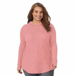 Plus Size Cuddl Duds® Long Sleeve Stretch Thermal Hooded Tunic Top Gray Buffalo Check 6 Plus Size Cuddl Duds® Long Sleeve Stretch Thermal Hooded Tunic Top Gray Buffalo Check -Cuddl Duds shop unnamed file 1302