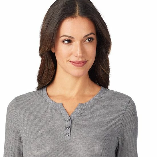 Women's Cuddl Duds® Long Sleeve Split V-Neck Stretch Thermal Top Grey Buffalo Check Women's Cuddl Duds® Long Sleeve Split V-Neck Stretch Thermal Top Grey Buffalo Check -Cuddl Duds shop unnamed file 1307