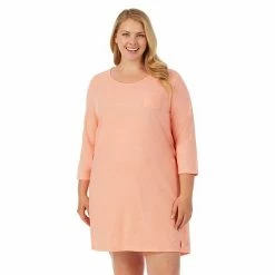 Plus Size Cuddl Duds® Essentials Long Sleeve Sleepshirt Coral Heather 13 Plus Size Cuddl Duds® Essentials Long Sleeve Sleepshirt Coral Heather -Cuddl Duds shop unnamed file 1323