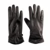 Cuddl Duds Ruched Leather Women's Gloves