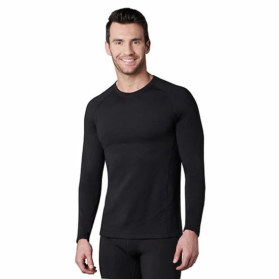 Men's Cuddl Duds® Heavyweight X Fleece Performance Baselayer Crew Top Black 5 Men's Cuddl Duds® Heavyweight X Fleece Performance Baselayer Crew Top Black - Image 5