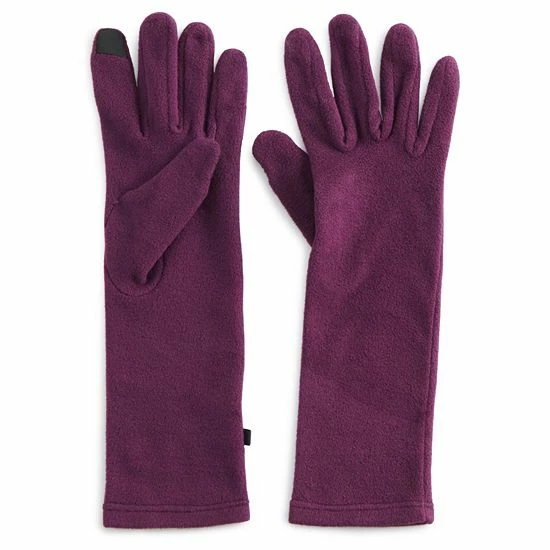 Women's Cuddl Duds® Long Fleece Tech Gloves Fuchsia 4 Women's Cuddl Duds® Long Fleece Tech Gloves Fuchsia - Image 4