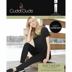 Women's Cuddl Duds® Softwear With Stretch Joggers Black -Cuddl Duds shop unnamed file 1423