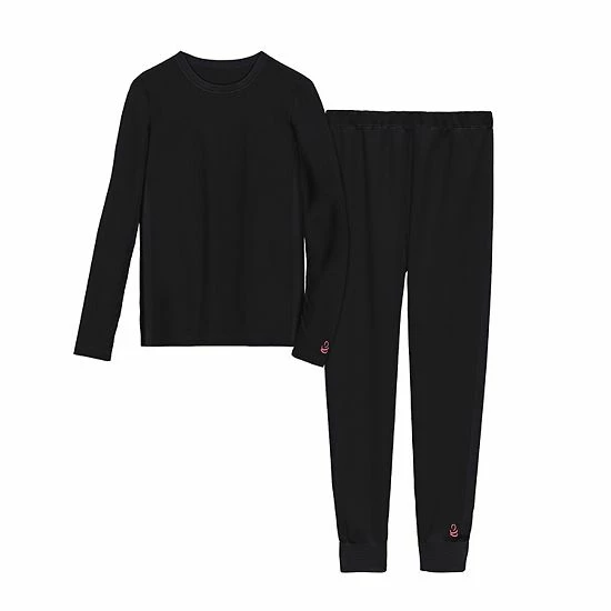Cuddl Duds Girls 7-16 Fleece 2-Piece Base Layer Set Black Cuddl Duds Girls 7-16 Fleece 2-Piece Base Layer Set Black -Cuddl Duds shop unnamed file 1427