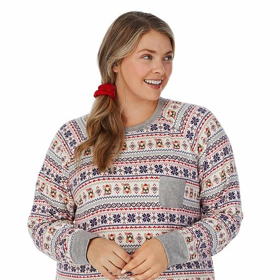 Plus Size Cuddl Duds 3-pc. Knit Long Sleeve Pajama Top, Banded Bottom Pajama Pants & Scrunchie Set Navy Winter Trees Plus Size Cuddl Duds 3-pc. Knit Long Sleeve Pajama Top, Banded Bottom Pajama Pants & Scrunchie Set Navy Winter Trees -Cuddl Duds shop unnamed file 1445