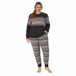 Plus Size Cuddl Duds 3-pc. Knit Long Sleeve Pajama Top, Banded Bottom Pajama Pants & Scrunchie Set Navy Winter Trees 6 Plus Size Cuddl Duds 3-pc. Knit Long Sleeve Pajama Top, Banded Bottom Pajama Pants & Scrunchie Set Navy Winter Trees -Cuddl Duds shop unnamed file 1449
