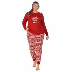 Plus Size Cuddl Duds 3-pc. Knit Long Sleeve Pajama Top, Banded Bottom Pajama Pants & Scrunchie Set Navy Winter Trees 9 Plus Size Cuddl Duds 3-pc. Knit Long Sleeve Pajama Top, Banded Bottom Pajama Pants & Scrunchie Set Navy Winter Trees -Cuddl Duds shop unnamed file 1452