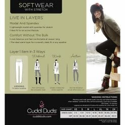 Women's Tall Cuddl Duds® Softwear With Stretch Leggings Charcoal Heather 7 Women's Tall Cuddl Duds® Softwear With Stretch Leggings Charcoal Heather -Cuddl Duds shop unnamed file 1504