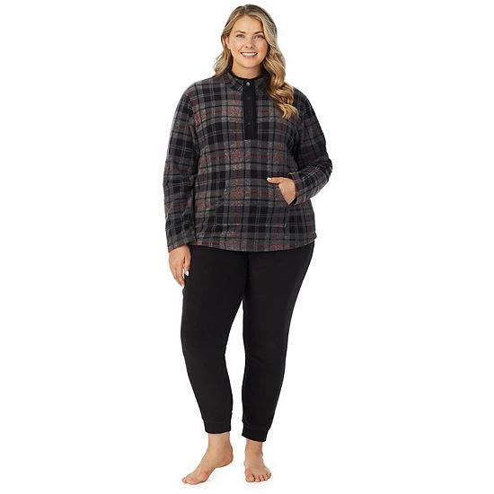 Plus Size Cuddl Duds Fleece Long Sleeve Pajama Top And Banded Bottom Pajama Pants Sleep Set Blush 1 Plus Size Cuddl Duds Fleece Long Sleeve Pajama Top And Banded Bottom Pajama Pants Sleep Set Blush