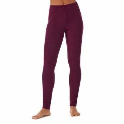 Women's Cuddl Duds® Fleecewear With Stretch Leggings Rhubarb -Cuddl Duds shop unnamed file 151
