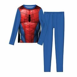 Boys Cuddl Duds Spiderman Stretch 2-Piece Base Layer Set