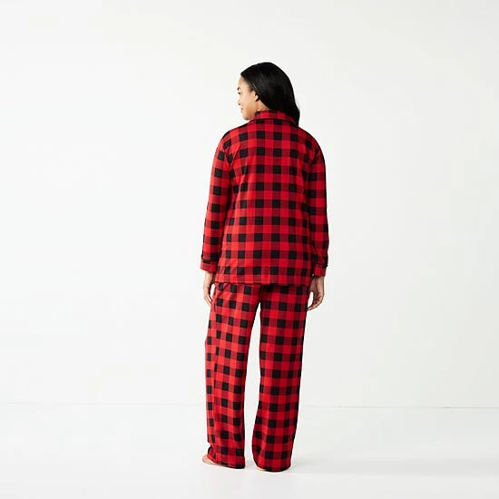 Plus Size Jammies For Your Families® Beary Cool Buffalo Check Pajama Set By Cuddl Duds® 2 Plus Size Jammies For Your Families® Beary Cool Buffalo Check Pajama Set By Cuddl Duds® - Image 2