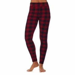 Women's Cuddl Duds® Fleecewear With Stretch Leggings Rhubarb -Cuddl Duds shop unnamed file 156