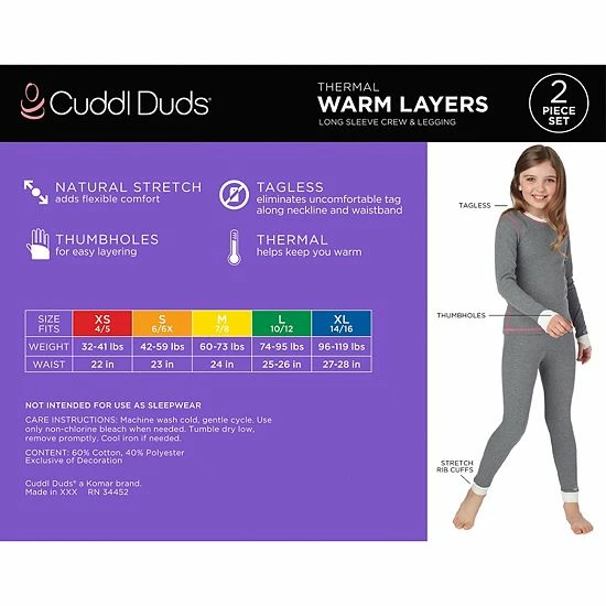 Cuddl Duds Girls 7-16 Thermal 2-Piece Base Layer Set Seafoam Cat Cuddl Duds Girls 7-16 Thermal 2-Piece Base Layer Set Seafoam Cat -Cuddl Duds shop unnamed file 1578