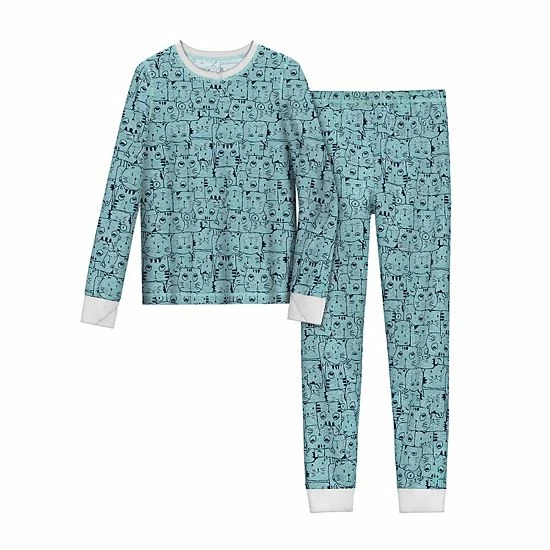 Cuddl Duds Girls 7-16 Thermal 2-Piece Base Layer Set Seafoam Cat Cuddl Duds Girls 7-16 Thermal 2-Piece Base Layer Set Seafoam Cat -Cuddl Duds shop unnamed file 1580