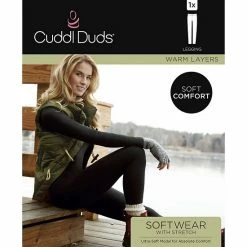 Women's Cuddl Duds® Softwear With Stretch Leggings Green Misty Forest -Cuddl Duds shop unnamed file 159