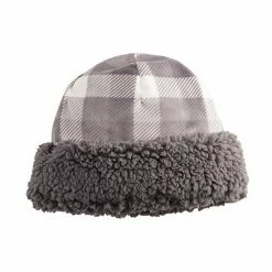 Women's Cuddl Duds® Sherpa Cuff & Velour Crown Hat White Gray Plaid 15 Women's Cuddl Duds® Sherpa Cuff & Velour Crown Hat White Gray Plaid -Cuddl Duds shop unnamed file 1601