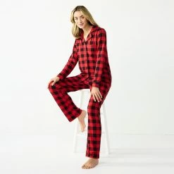 Petite Jammies For Your Families® Beary Cool Buffalo Check Pajama Set By Cuddl Duds®
