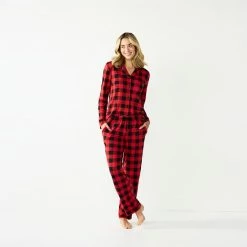 Petite Jammies For Your Families® Beary Cool Buffalo Check Pajama Set By Cuddl Duds® -Cuddl Duds shop unnamed file 1605