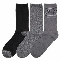 Women's Cuddl Duds® 3-Pack Plushfill* Midweight Boarder Fair Isle & Twisted Stitch Crew Socks Ivory 9 Women's Cuddl Duds® 3-Pack Plushfill* Midweight Boarder Fair Isle & Twisted Stitch Crew Socks Ivory -Cuddl Duds shop unnamed file 1612