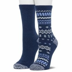 Women's Cuddl Duds® 2-Pack Plushfill* Geometric Fair Isle & Solid Crew Socks Zinfandel 2 Women's Cuddl Duds® 2-Pack Plushfill* Geometric Fair Isle & Solid Crew Socks Zinfandel -Cuddl Duds shop unnamed file 1619