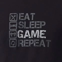 Mens Cuddl Duds Men's Cuddl Duds® Graphic Tee Classic Pajama Set Eat Sleep Game -Cuddl Duds shop unnamed file 1645