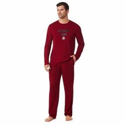 Mens Cuddl Duds Men's Cuddl Duds® Graphic Tee Classic Pajama Set Eat Sleep Game -Cuddl Duds shop unnamed file 1655