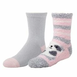 Girls Cuddl Duds 2-Pack Plushfill Cozy Slipper Socks With Grippers Ultimate Gray 11 Girls Cuddl Duds 2-Pack Plushfill Cozy Slipper Socks With Grippers Ultimate Gray -Cuddl Duds shop unnamed file 1681