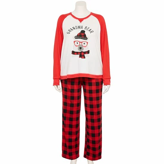Plus Size Jammies For Your Families® Beary Cool Cozy "Grandma Bear" Pajama Set By Cuddl Duds® 3 Plus Size Jammies For Your Families® Beary Cool Cozy "Grandma Bear" Pajama Set By Cuddl Duds® - Image 3